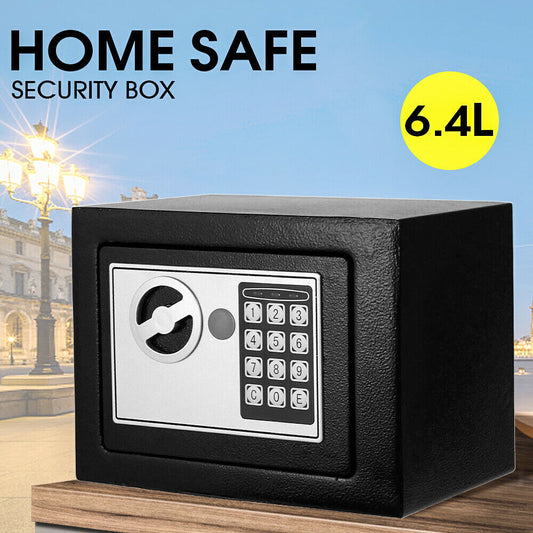 Digital Safe Electronic Security Box Home Office Cash Lock Deposit Password 6.4L