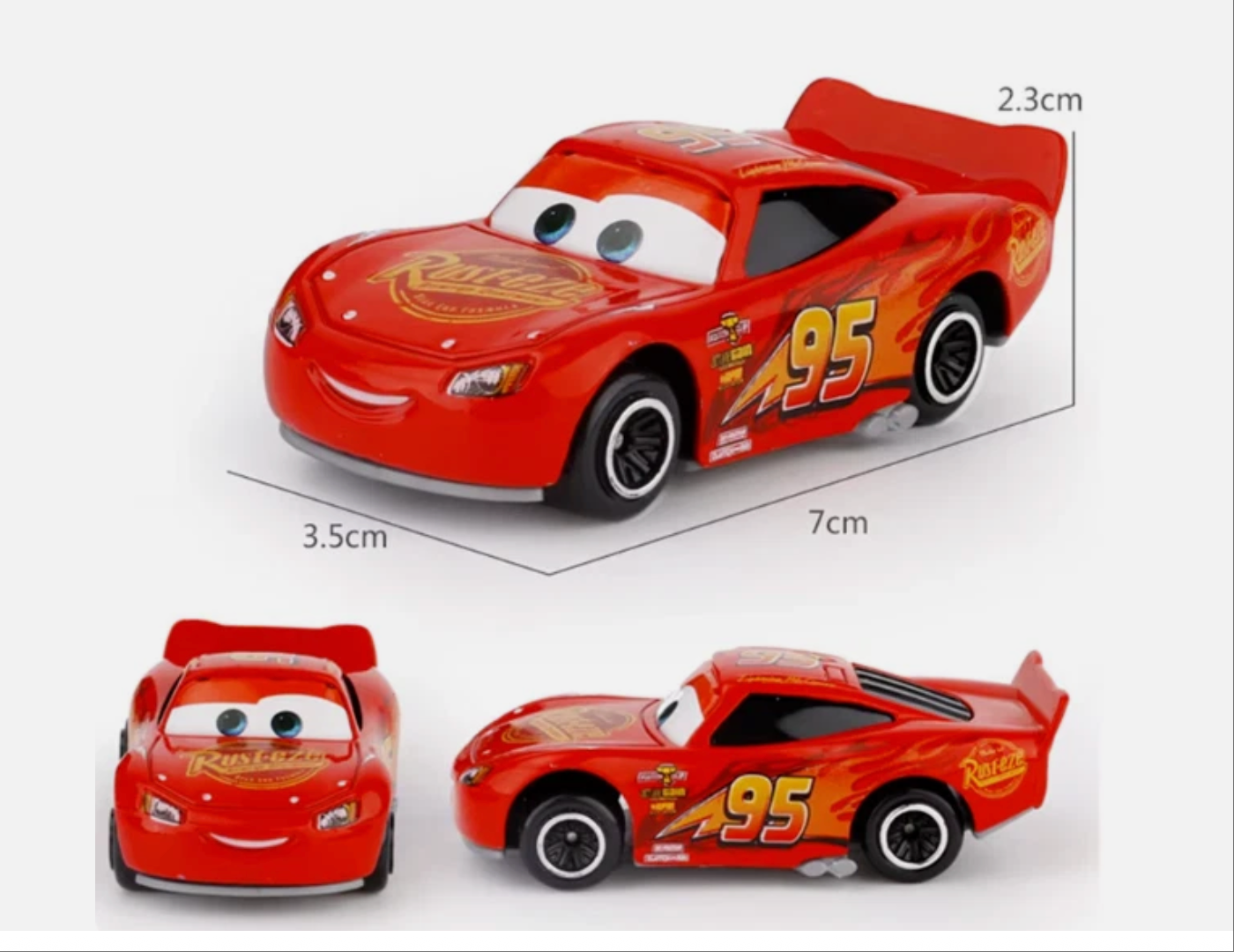 6pcs Disney Cars Lightning Mcqueen Kids Child Boy PVC Diecast Vehicles Truck Toy