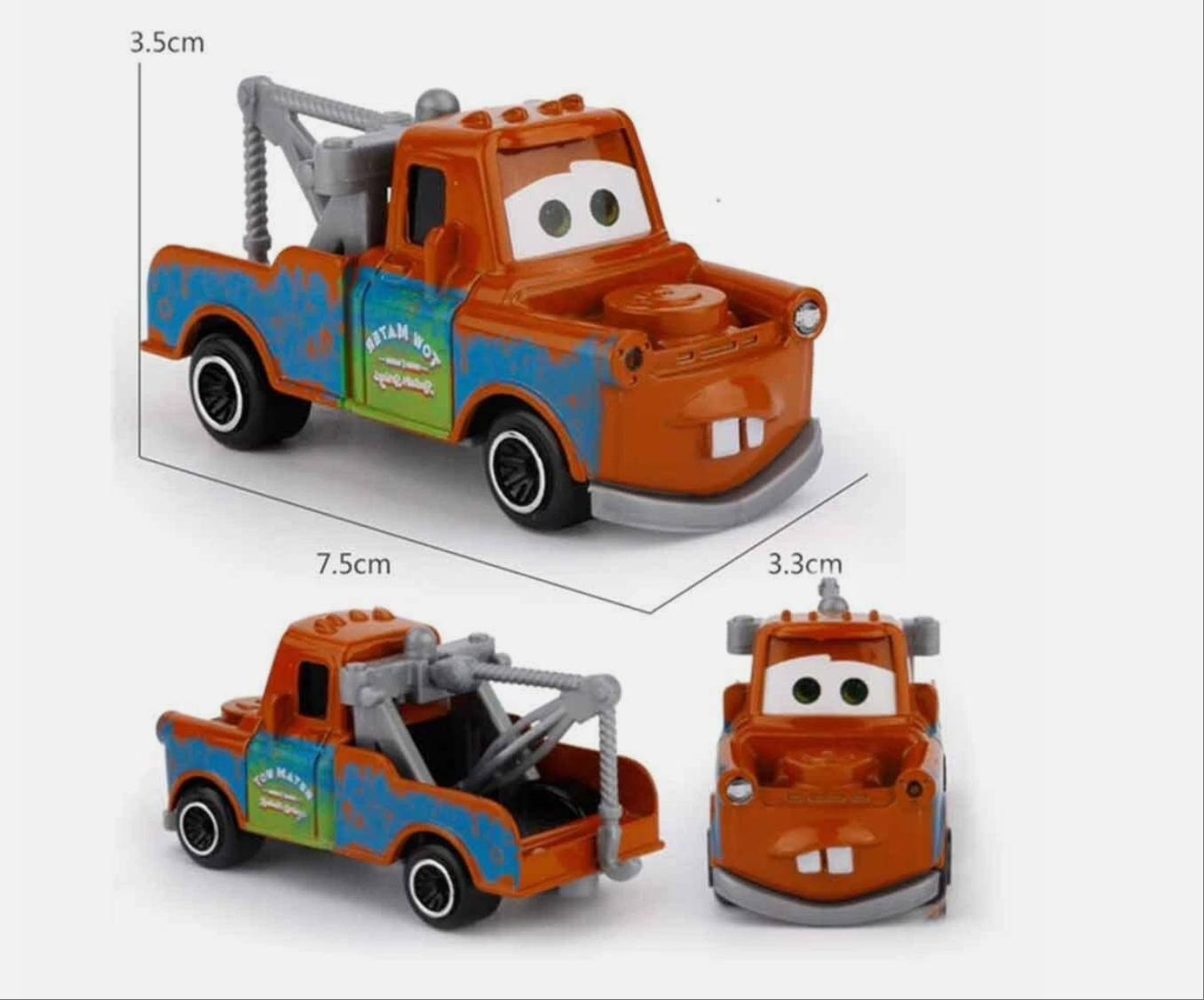 6pcs Disney Cars Lightning Mcqueen Kids Child Boy PVC Diecast Vehicles Truck Toy