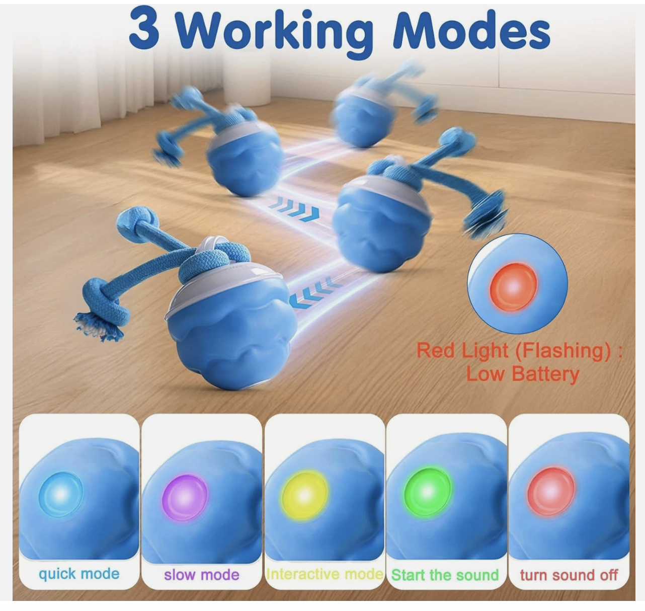 The Chase Buddy Dog Boredom Stimulating Smart Pet Puppy Ball with Ropes