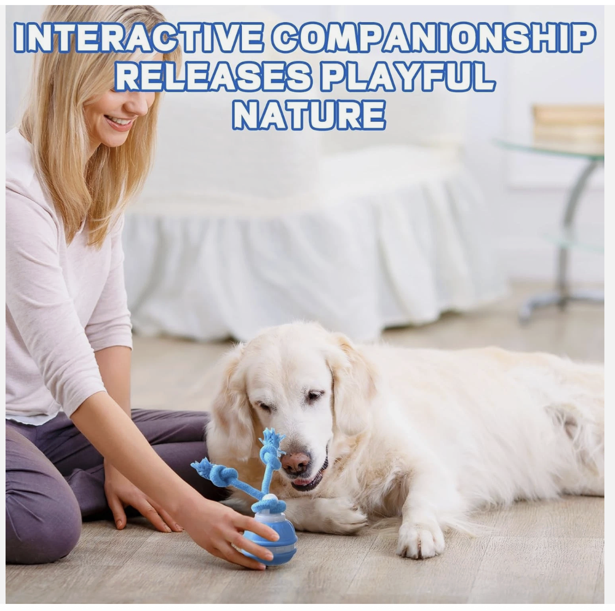 The Chase Buddy Dog Boredom Stimulating Smart Pet Puppy Ball with Ropes