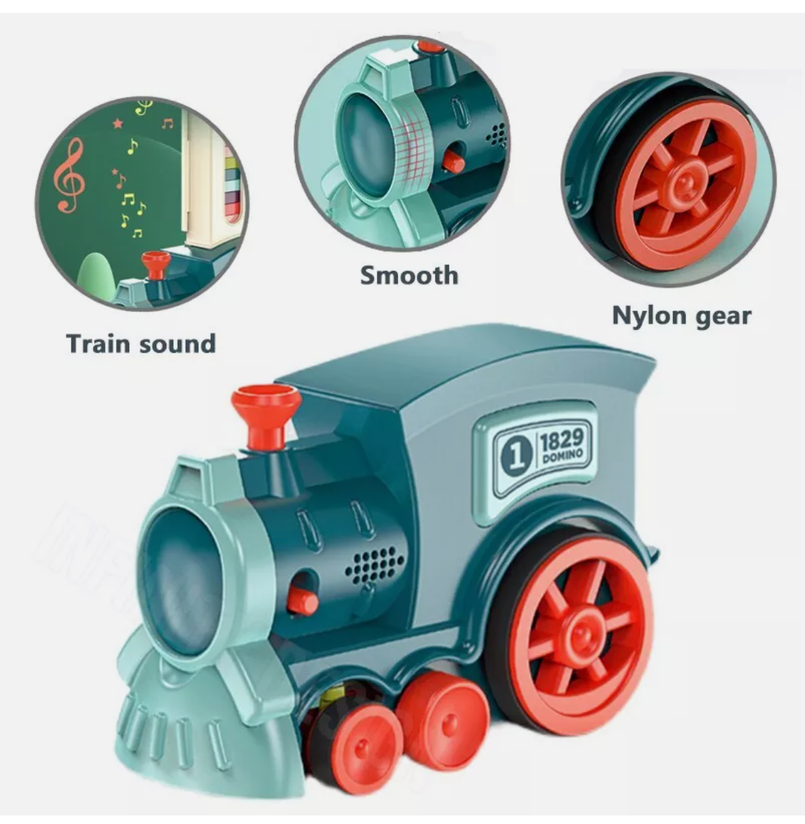 Domino Train Blocks Set Automatic Domino Building Blocks Creatives Toy Gifts Kid