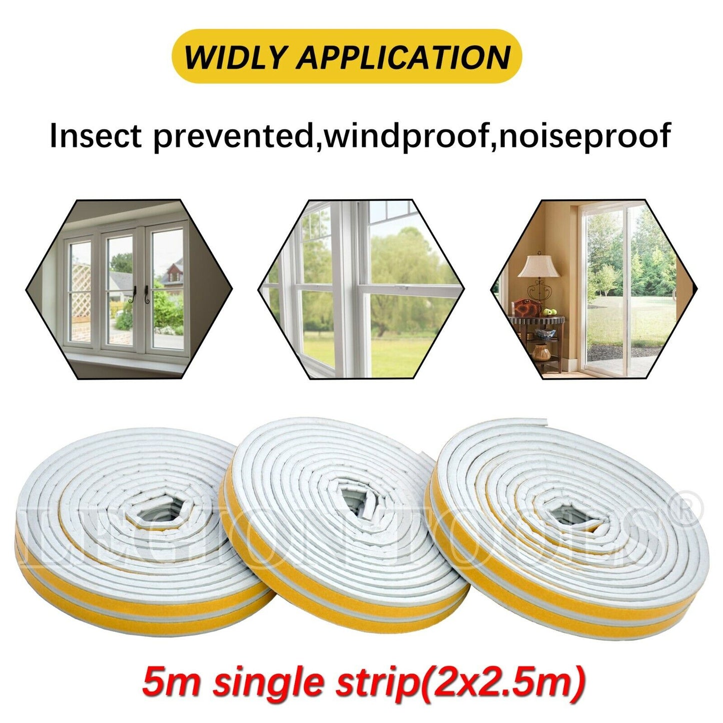 Door & Window Frame Weather Seal Strip