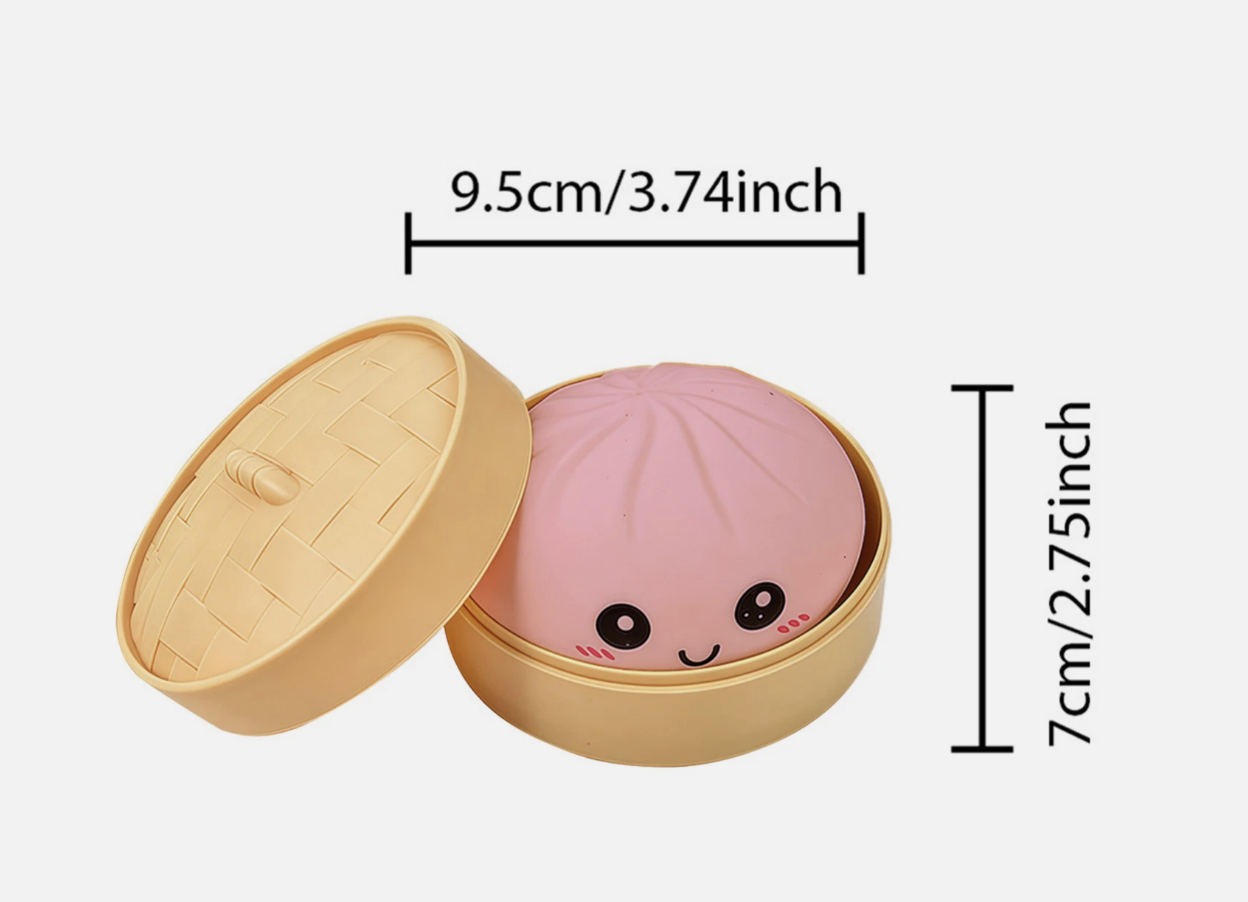 Dumpling Squishies Toy, Giant Dumpling, Colorful Dumplings Stress Balls Toys