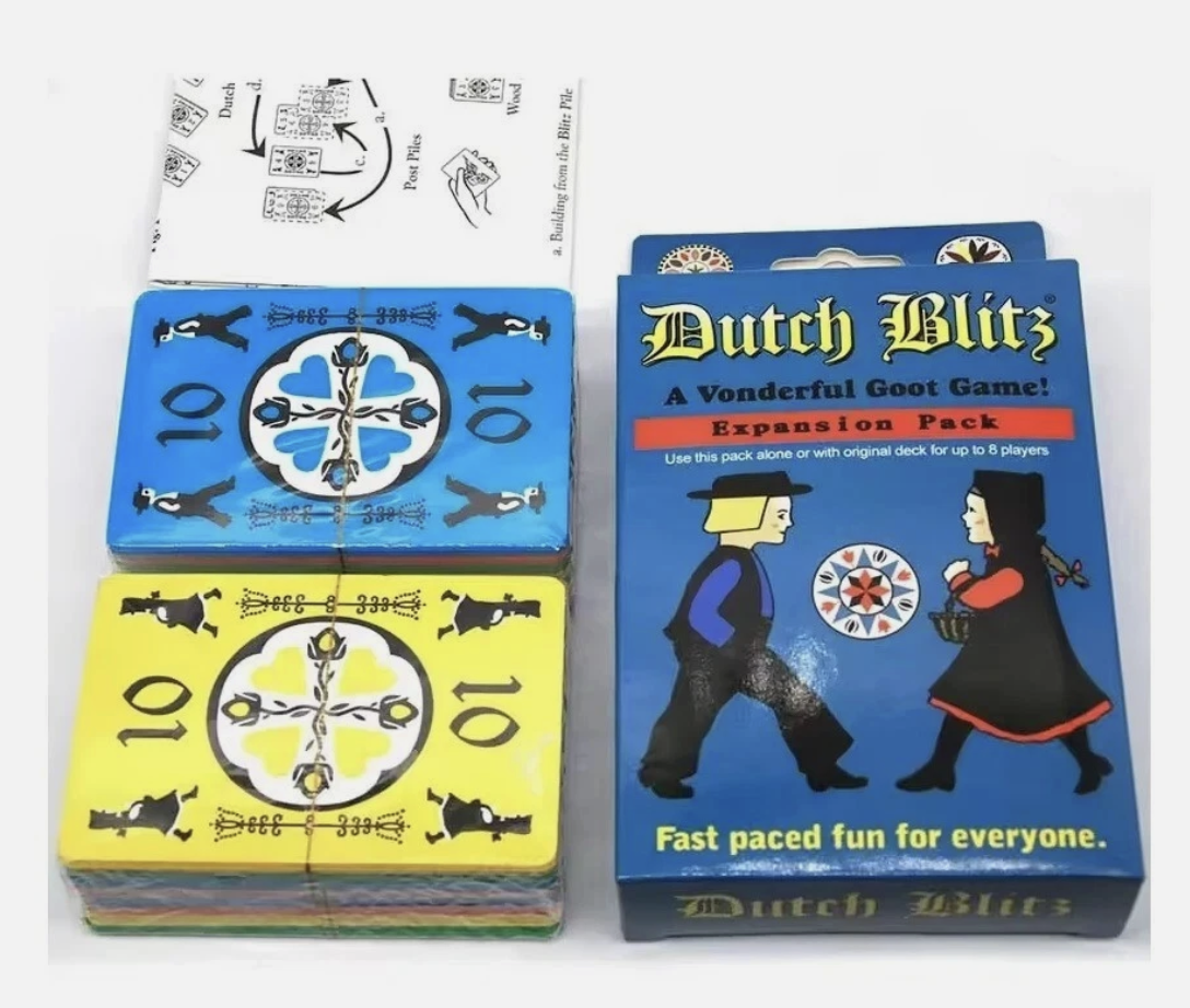 2 Pack Dutch Blitz Original Pack Expansion Pack Set Card Game Great Family Party
