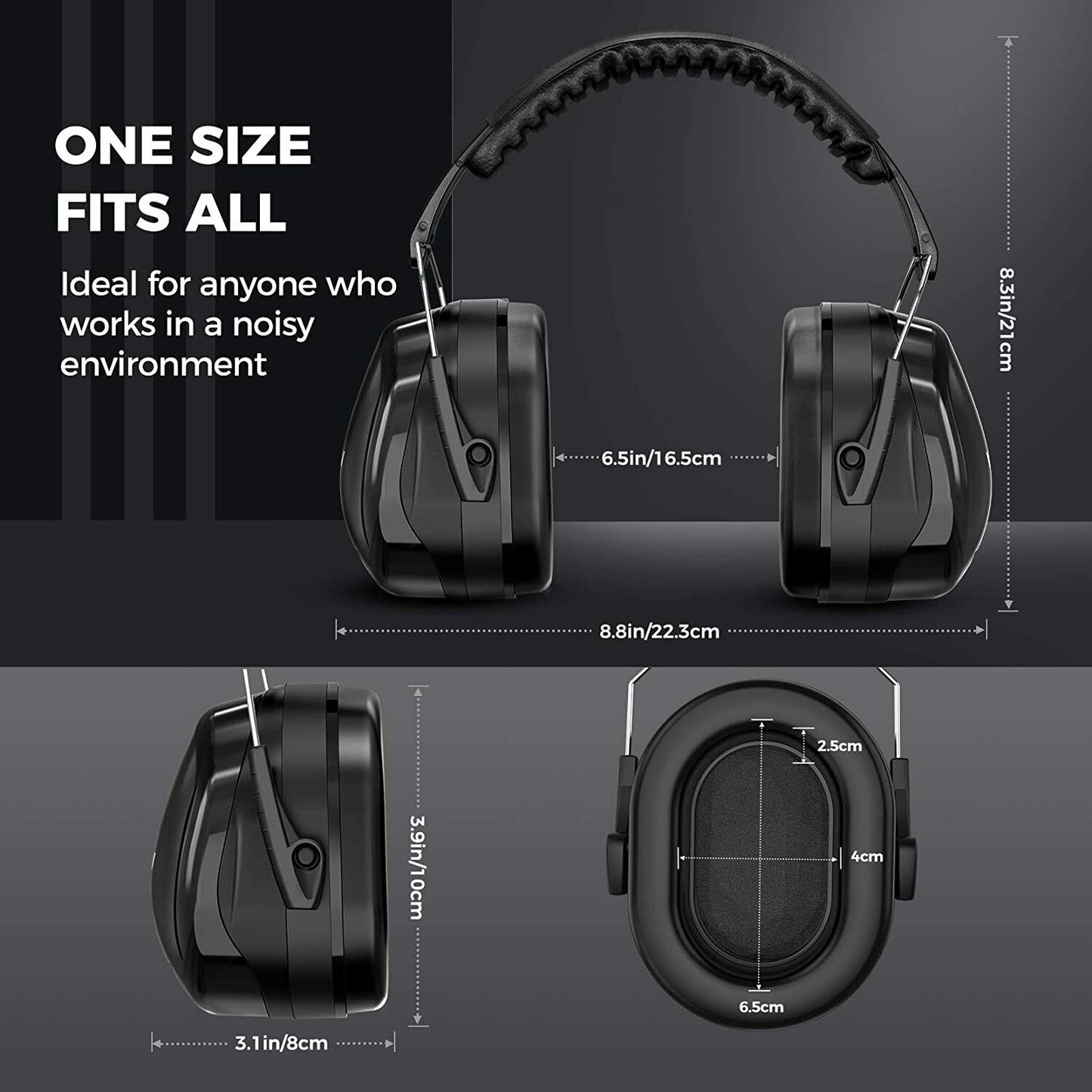 Ear Muffs Sound Proof Ear Mask Protect Shooting Hunting