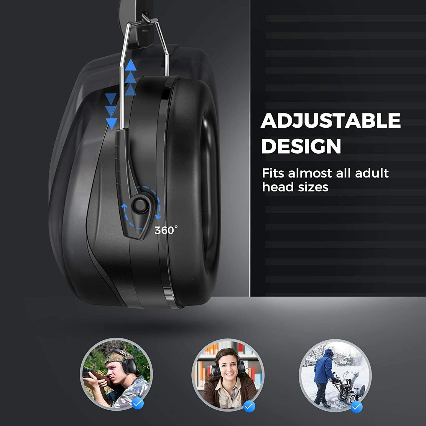 Ear Muffs Sound Proof Ear Mask Protect Shooting Hunting