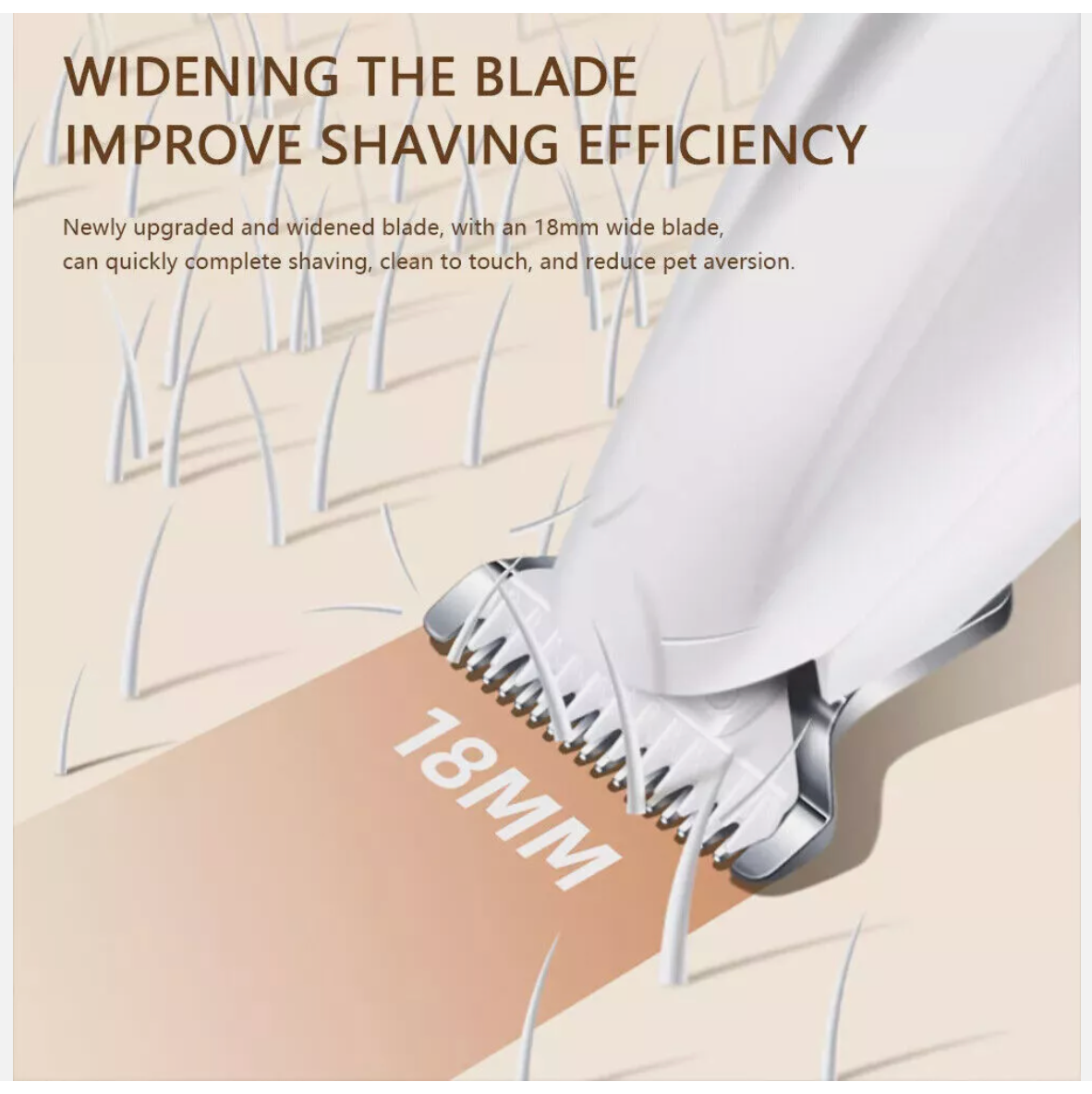 Waterproof Pet Dog Electric Groomer Trimmer LED Pet Foot Hair Cat Dog Paw Shaver