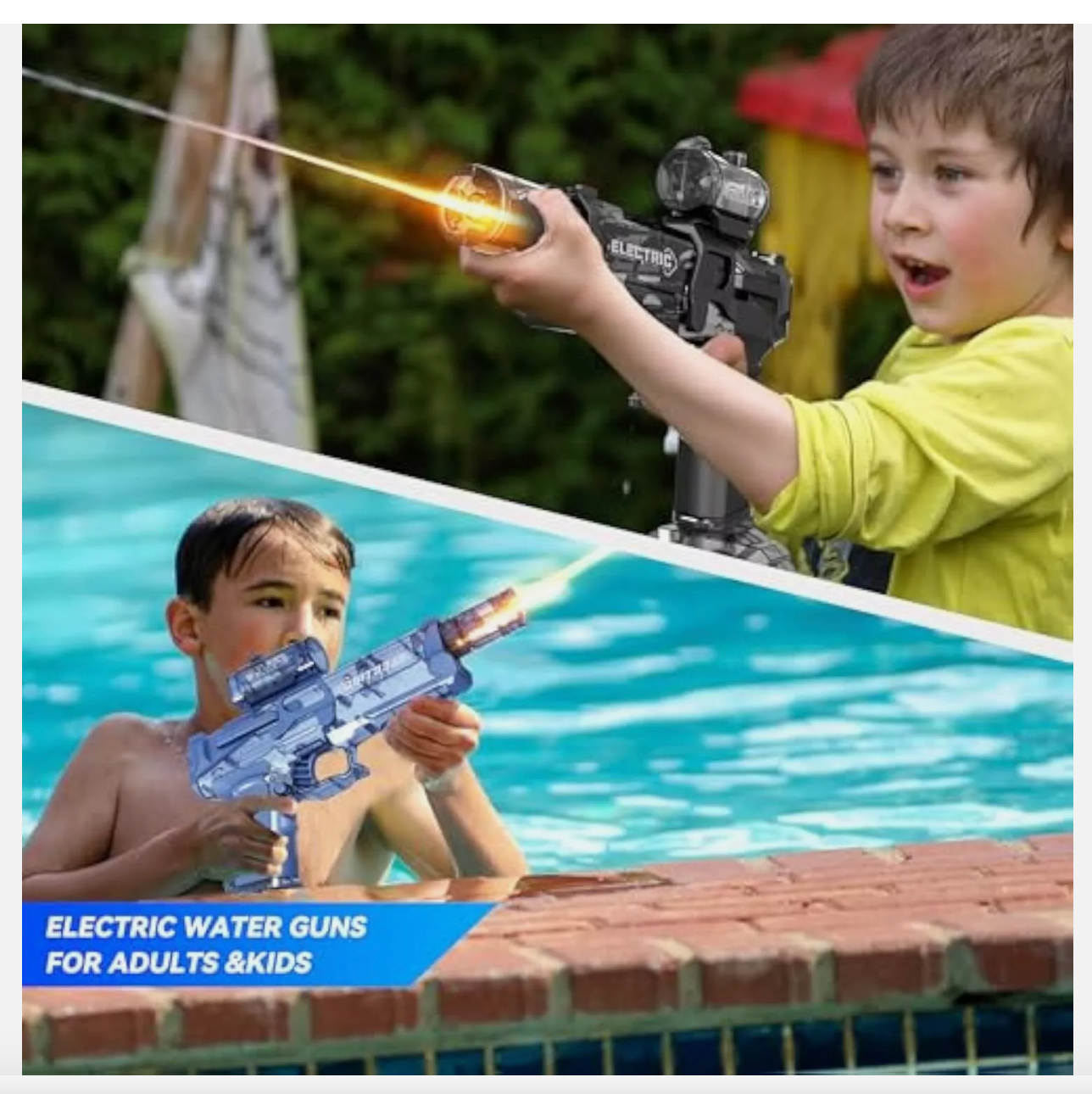 Ultimate Battle Blaster Electric Water Guns with Realistic Gun Muzzle Flame