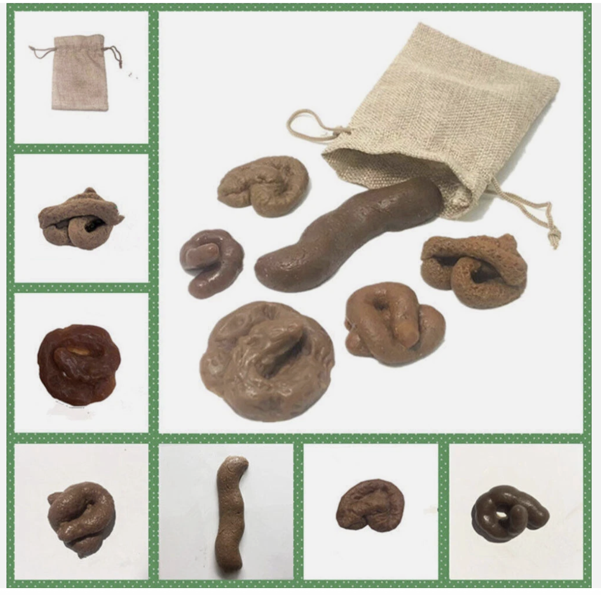 6PCS Fake Poop Gag Joke Prank Crap Dog Poo Realistic Funny Trick Party Toy Gift