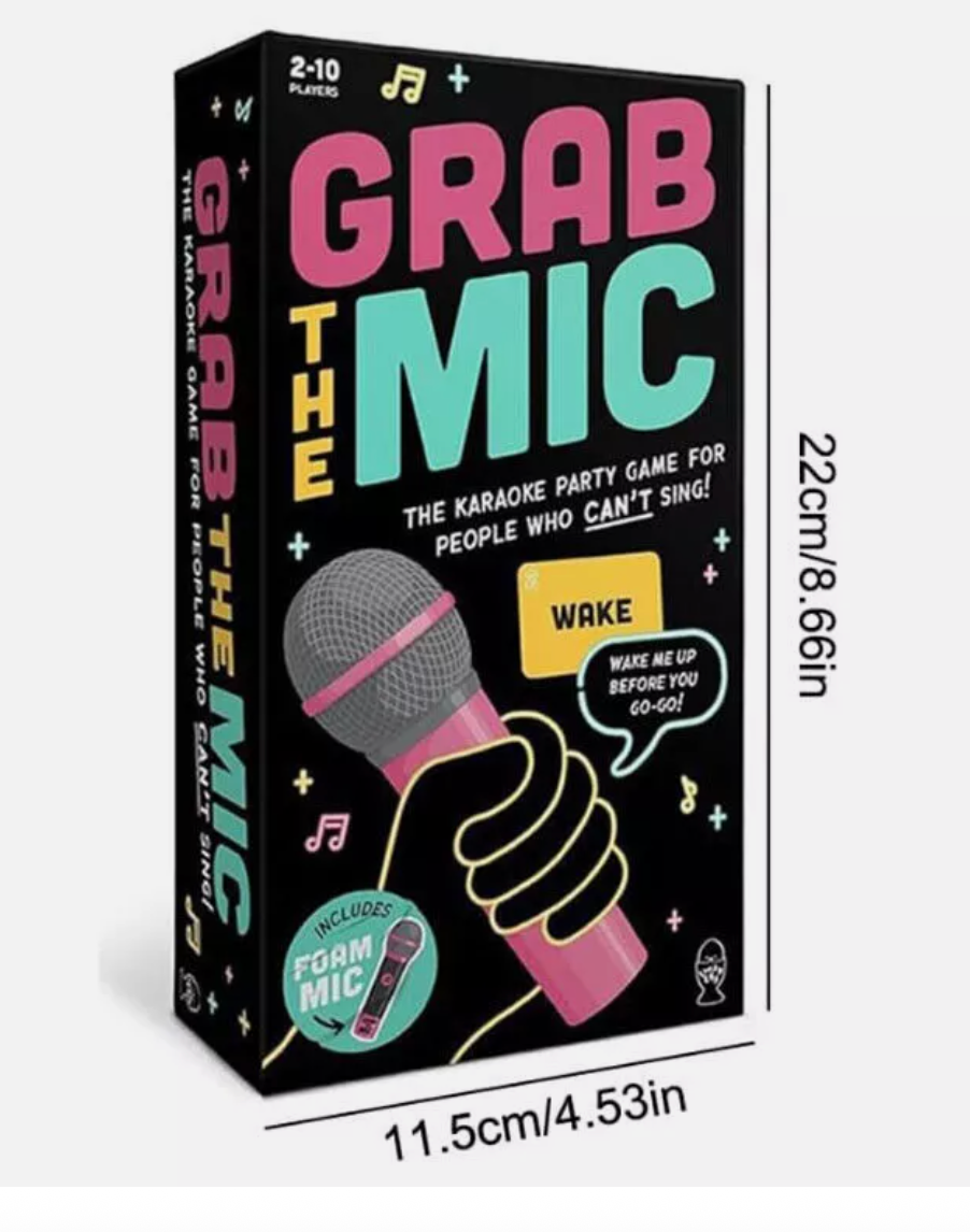 Lucky Egg Exciting Grab The Mic-The Family Karaoke Game 8+ Year Old,2-10 Players