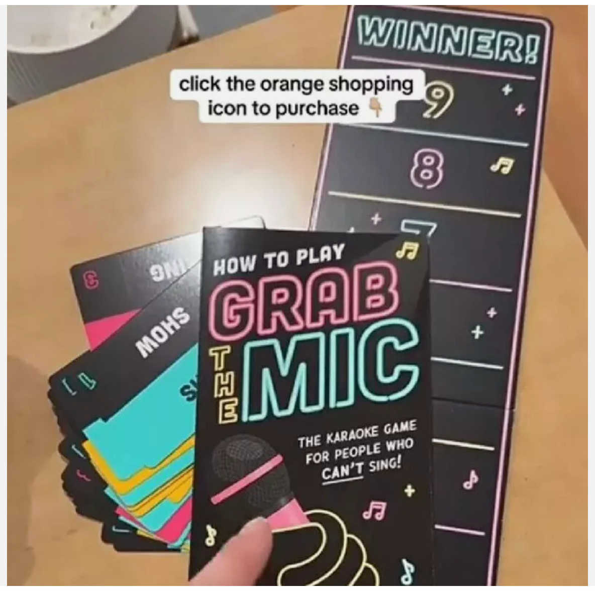 Lucky Egg Exciting Grab The Mic-The Family Karaoke Game 8+ Year Old,2-10 Players