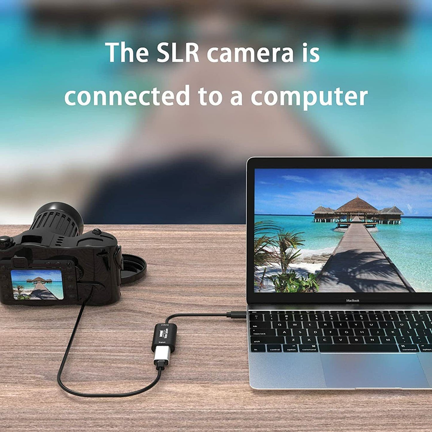 HDMI to USB-C Video Capture Card 4K/1080P 60fps HD Recorder Game Live Streaming