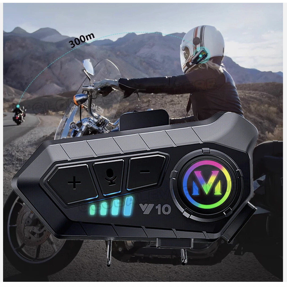 HiFi Bluetooth Motorcycle Helmet Headset Wireless call Motorbike Headphone