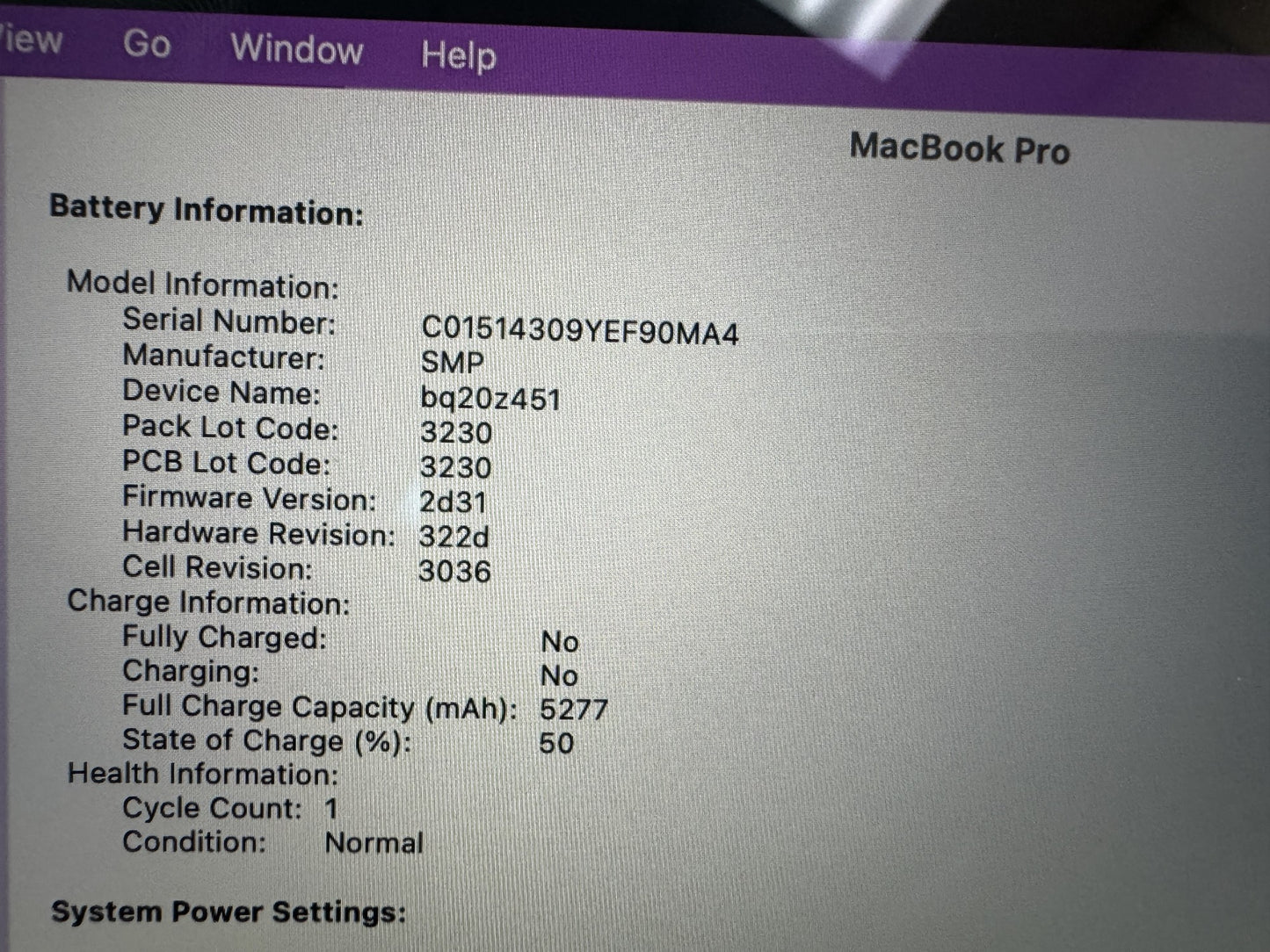 Immaculate Apple MacBook Pro 13'' 2019 8GB 512GB Touchbar