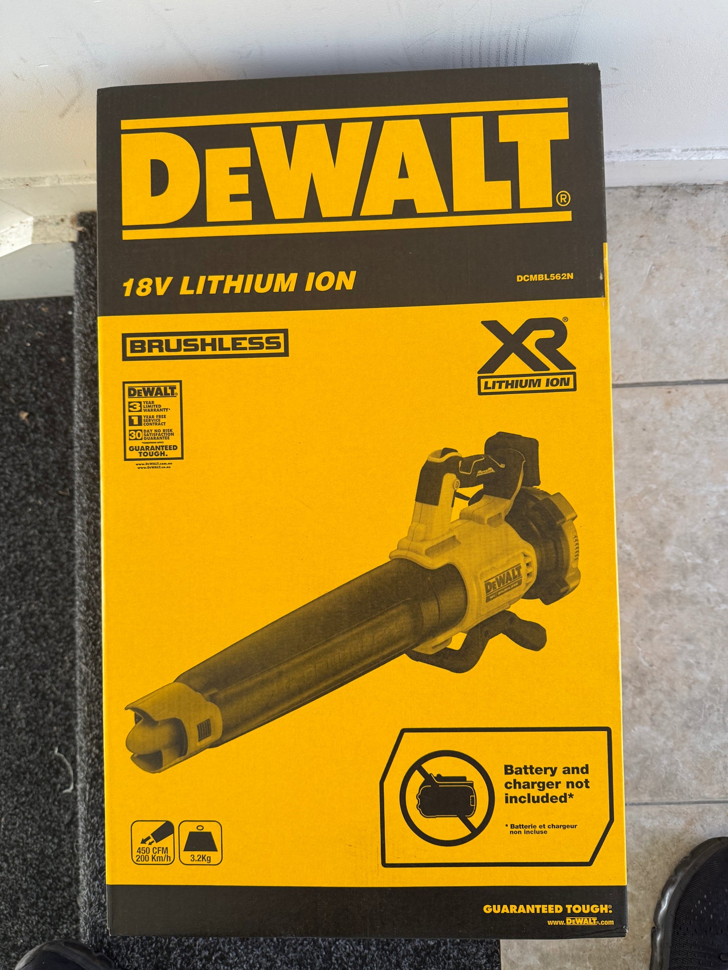 DeWalt DCMBL562N-XE 18V XR Li-ion Cordless Brushless Axial Blower - Skin Only