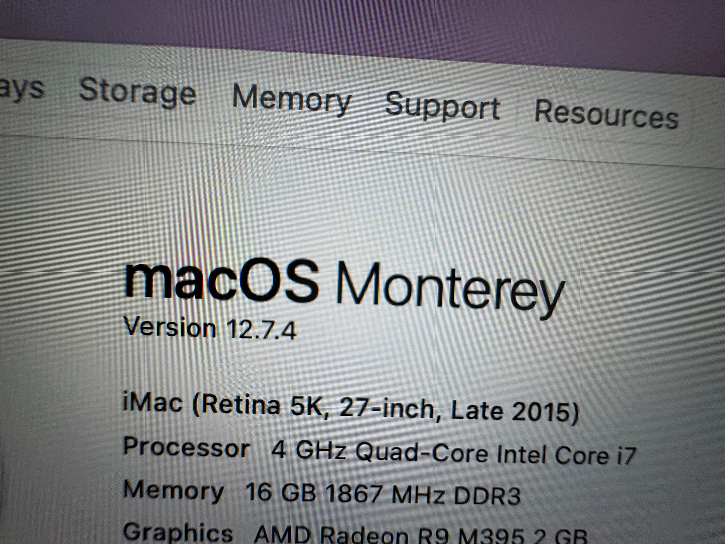 Apple iMac 2015 5K 27-inch - 16GB RAM - Core i7 - 3TB