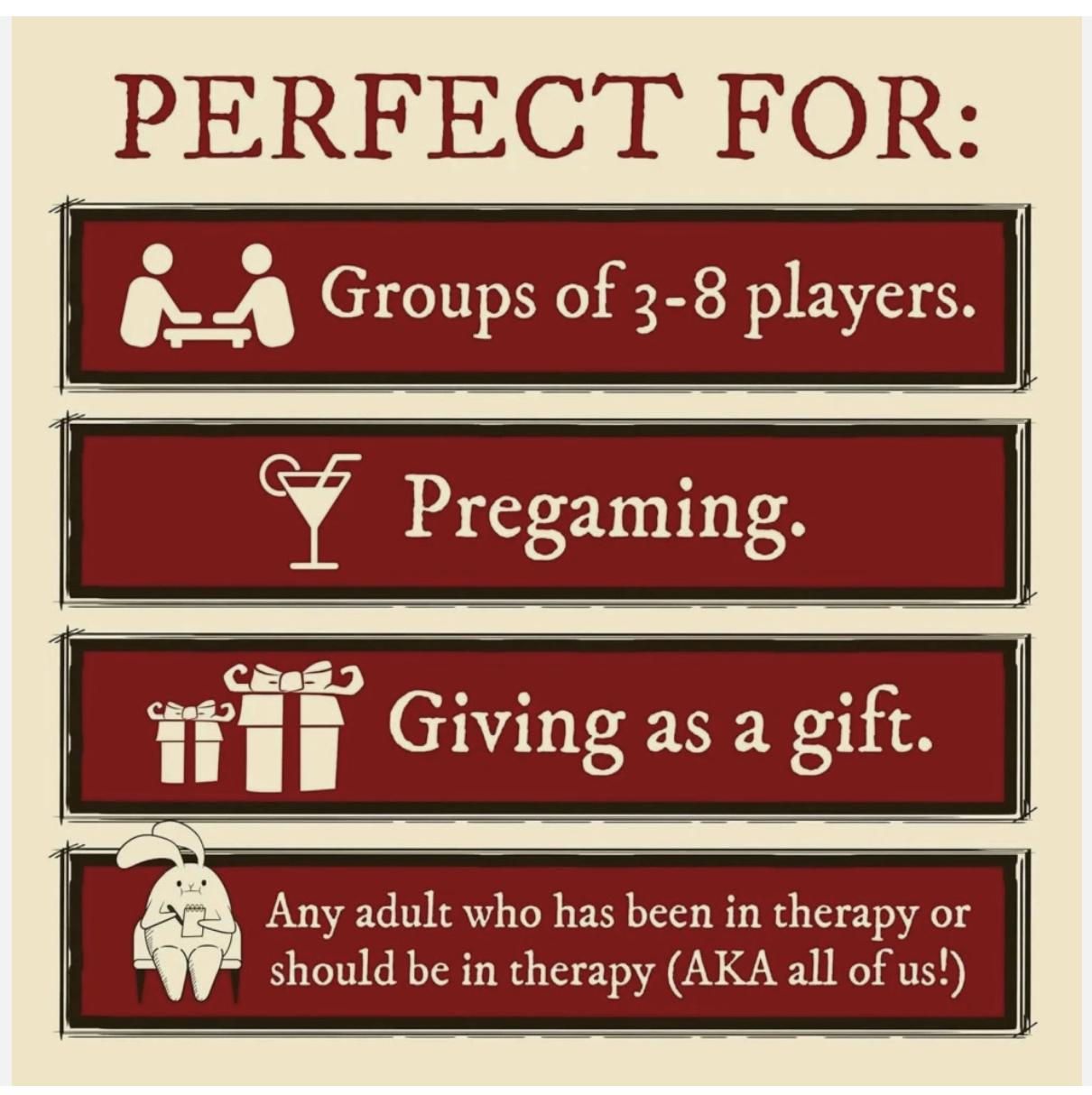 Exploding Kittens Horrible Therapist Card Game Fun Family Adults & Ages 17+