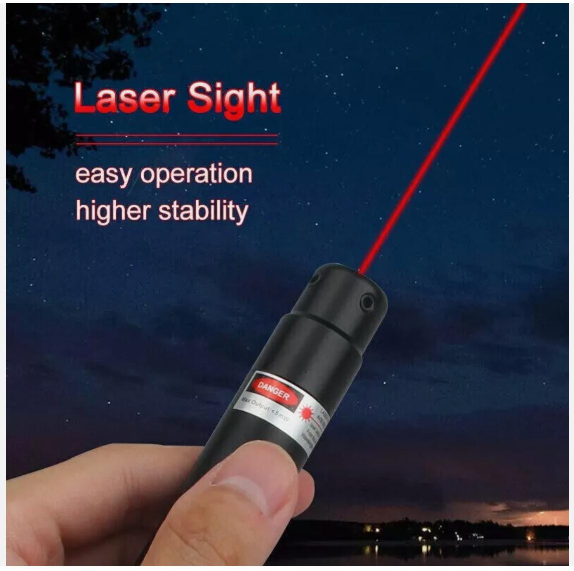 Hunting Red Dot Laser Bore Sight .177 to .50 Caliber Bore Sighter For Rifle Gun