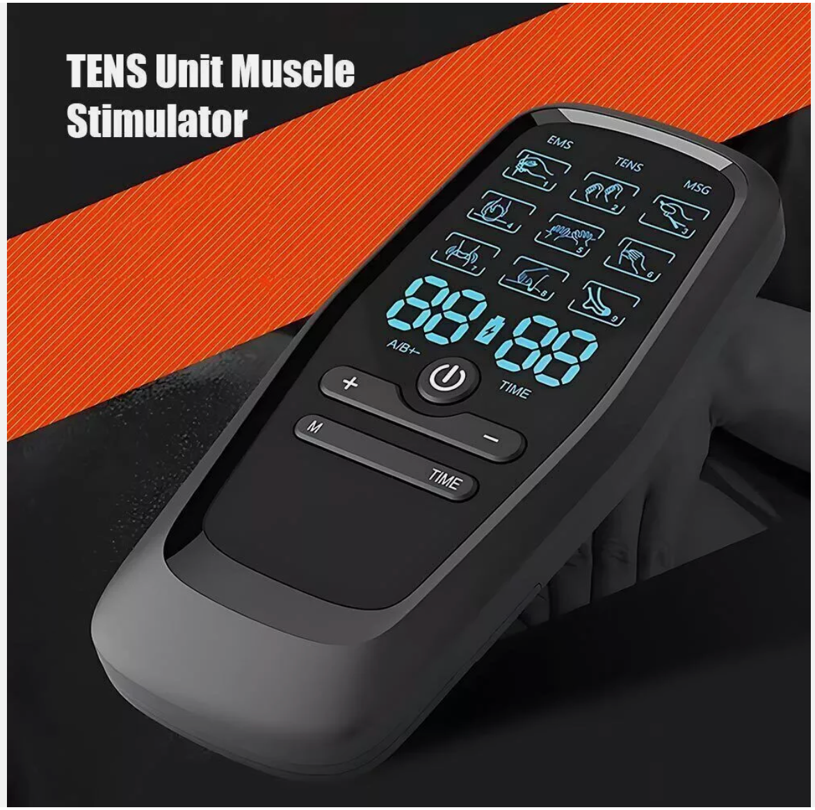 Electrical Massager Tens Machine Unit Pulse Muscle Stimulator Back Pain Therapy