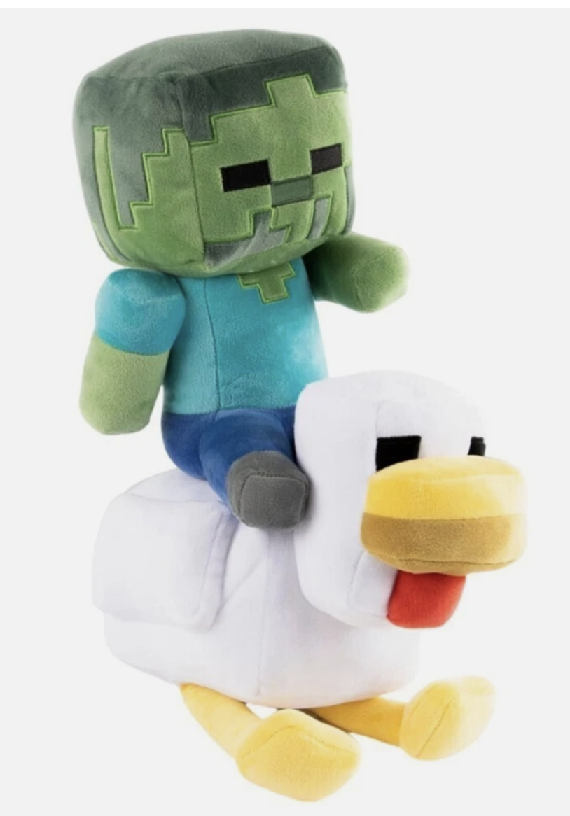Minecraft Plush Toys Jay Franco Chicken Jockey Stuffed Animal Doll Kids Gifts
