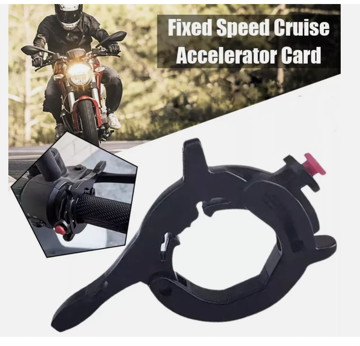 Universal Motorcycle Cruise Control Throttle Lock Motorbike Throttle Assist Lock