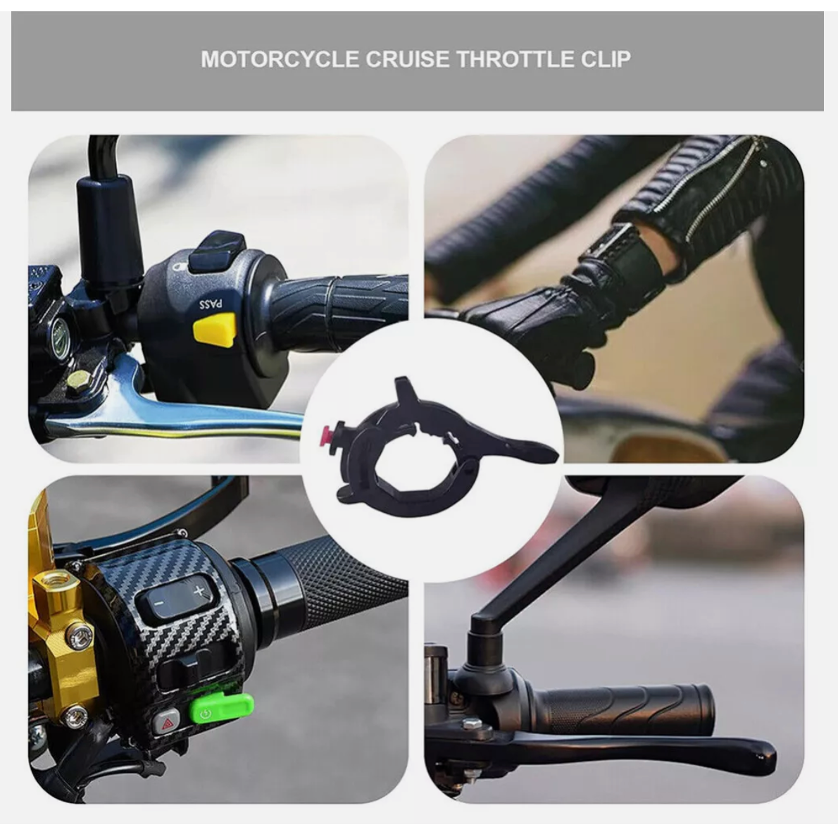 Universal Motorcycle Cruise Control Throttle Lock Motorbike Throttle Assist Lock