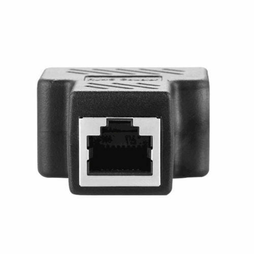 RJ45 Ethernet LAN Network Y Splitter Double Adapter 3 Ports Coupler Connector