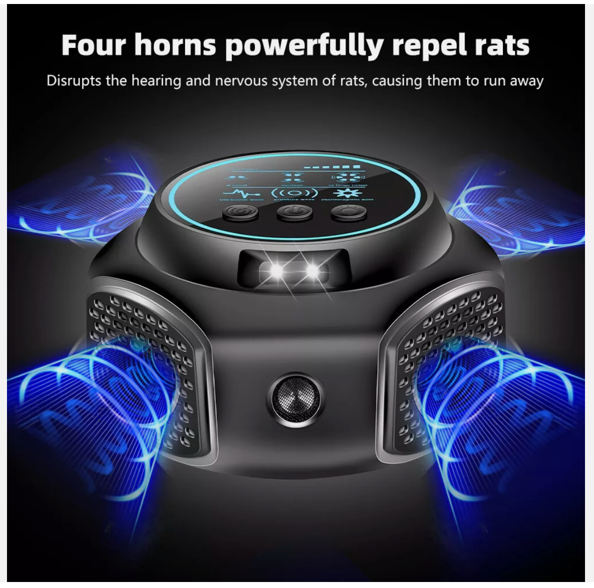 Possum Repeller w/ Ultrasonic Chemical Free Insect Pest Rat Mouse Repellent