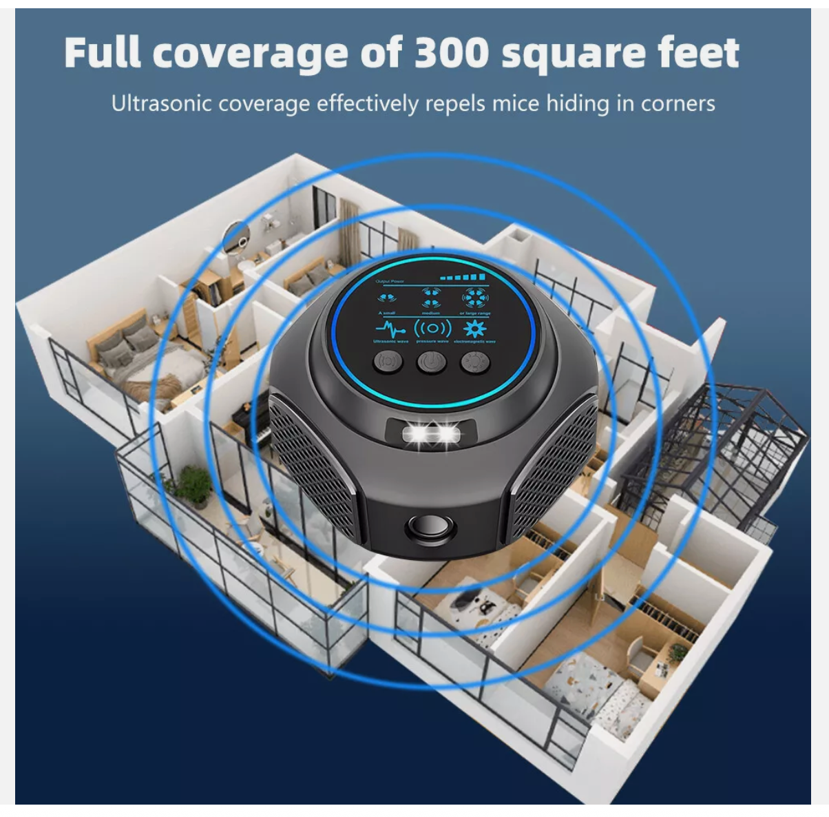 Possum Repeller w/ Ultrasonic Chemical Free Insect Pest Rat Mouse Repellent