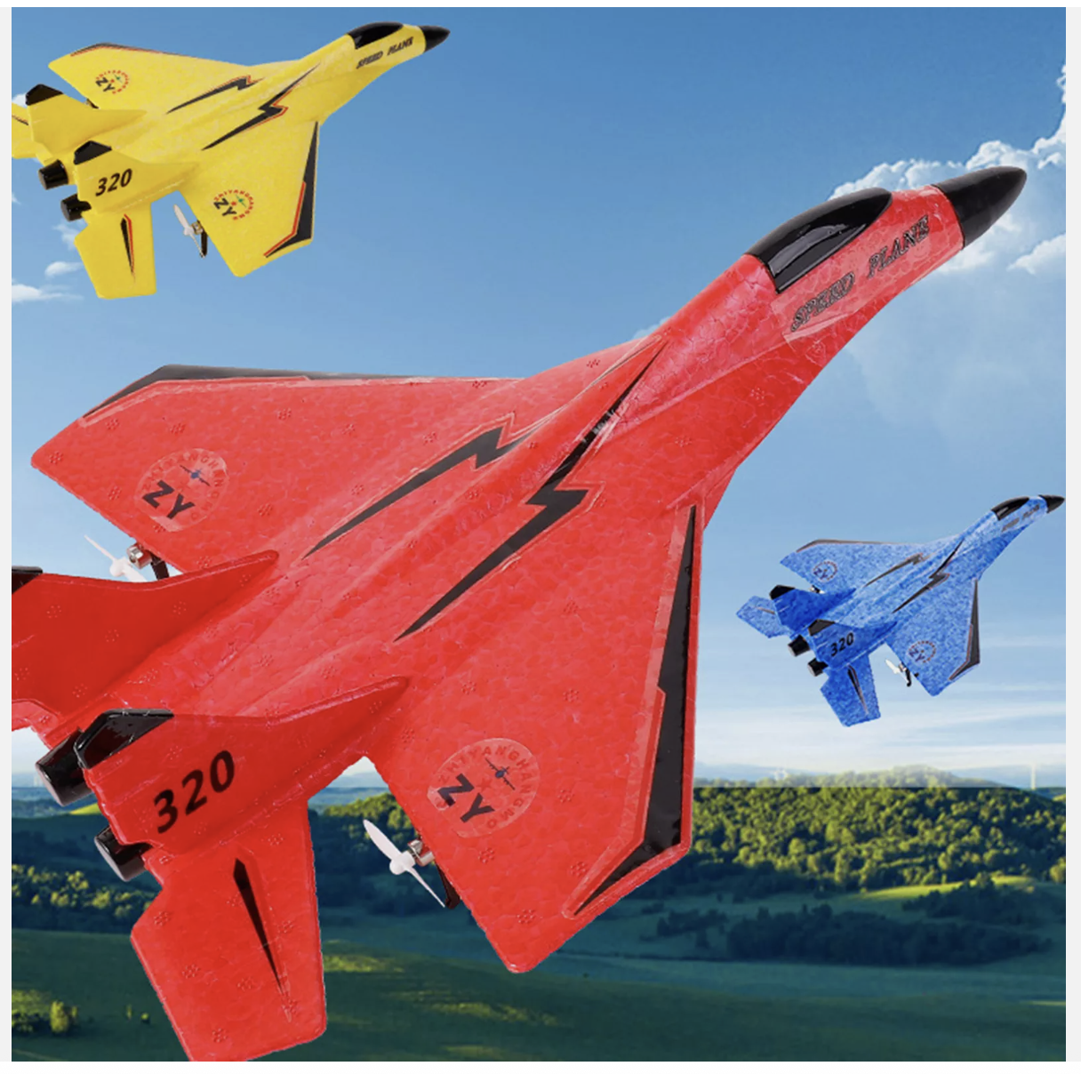Remote Control Plane RC Airplane EPP Foam 2.4 Ghz SU-35 RC Toy Kids Gift