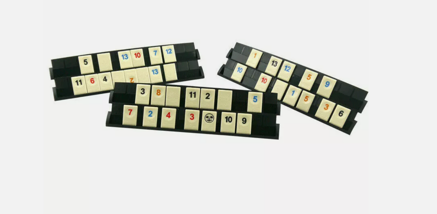 RUMMIKUB BOARD GAME RUMMY TOY FAMILY TABLE SET XP 6 PLAYERS