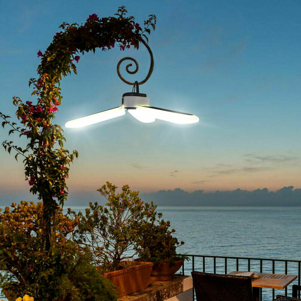 Solar Camping Light LED Lantern Tent Lamp USB Rechargeable Outdoor Hiking Lights