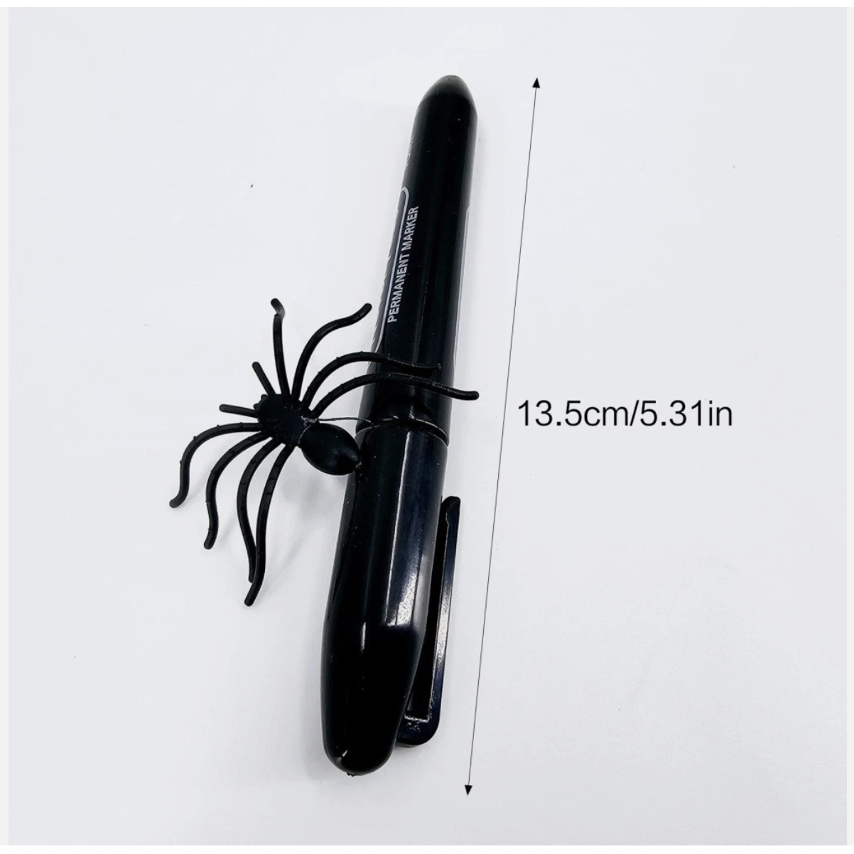 Scary Prank Tricks Spider Pen with 3D Jumping Spider Model for Party Fun