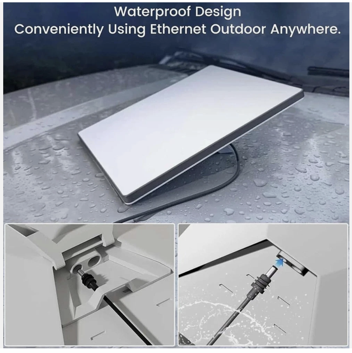 For Starlink Mini Cable 5M Waterproof DC Car Power Cable Adapter 12V-24V