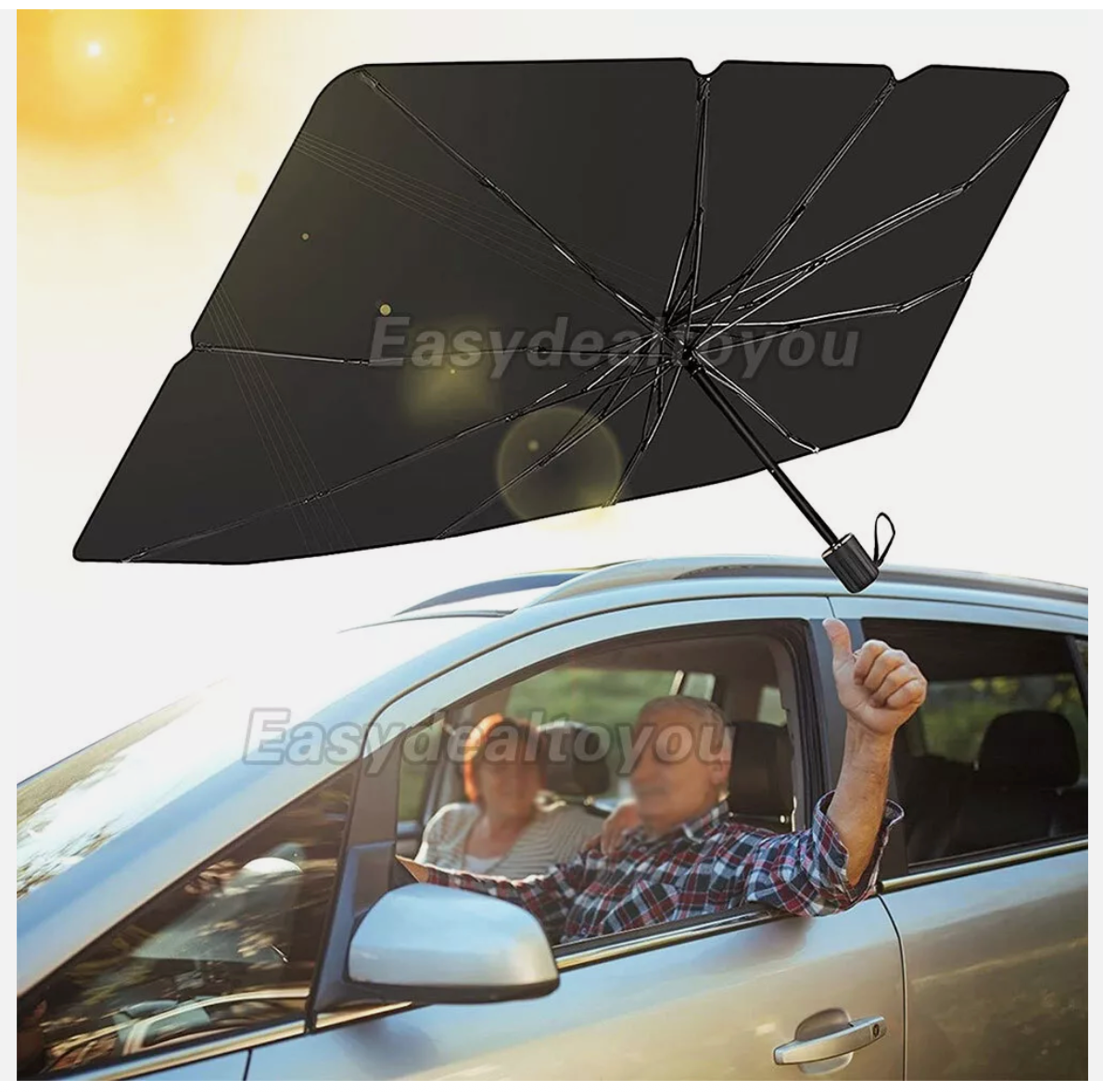 Car Windshield Sunshade Umbrella Foldable Front Window Cover Visor Sun Shade UV
