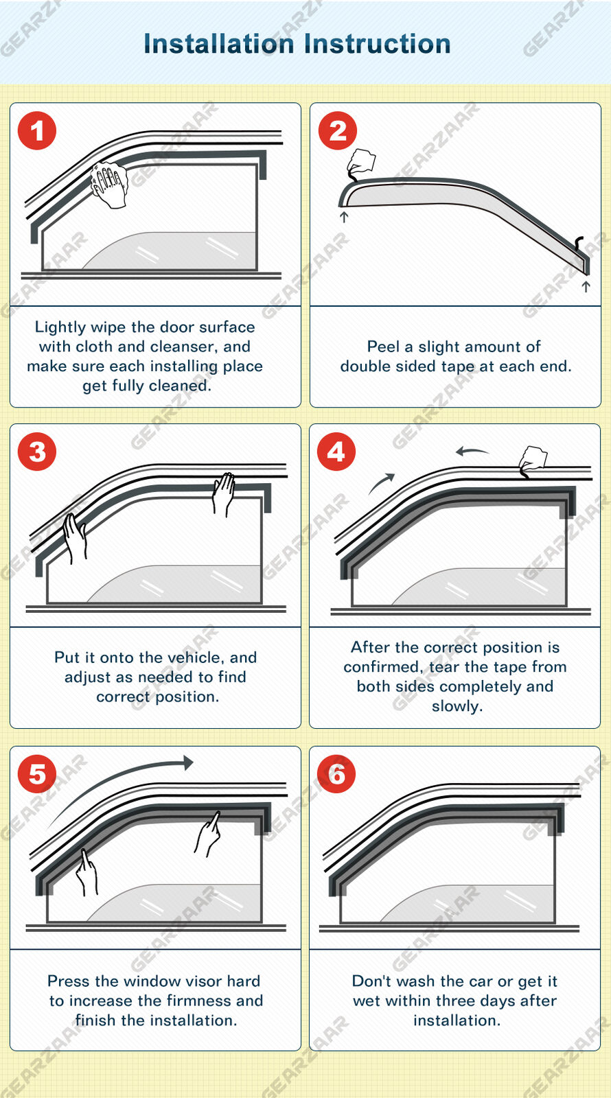 4pcs Window Visor Weathershields Weather Shield fit for Toyota Rav4 2013-2018