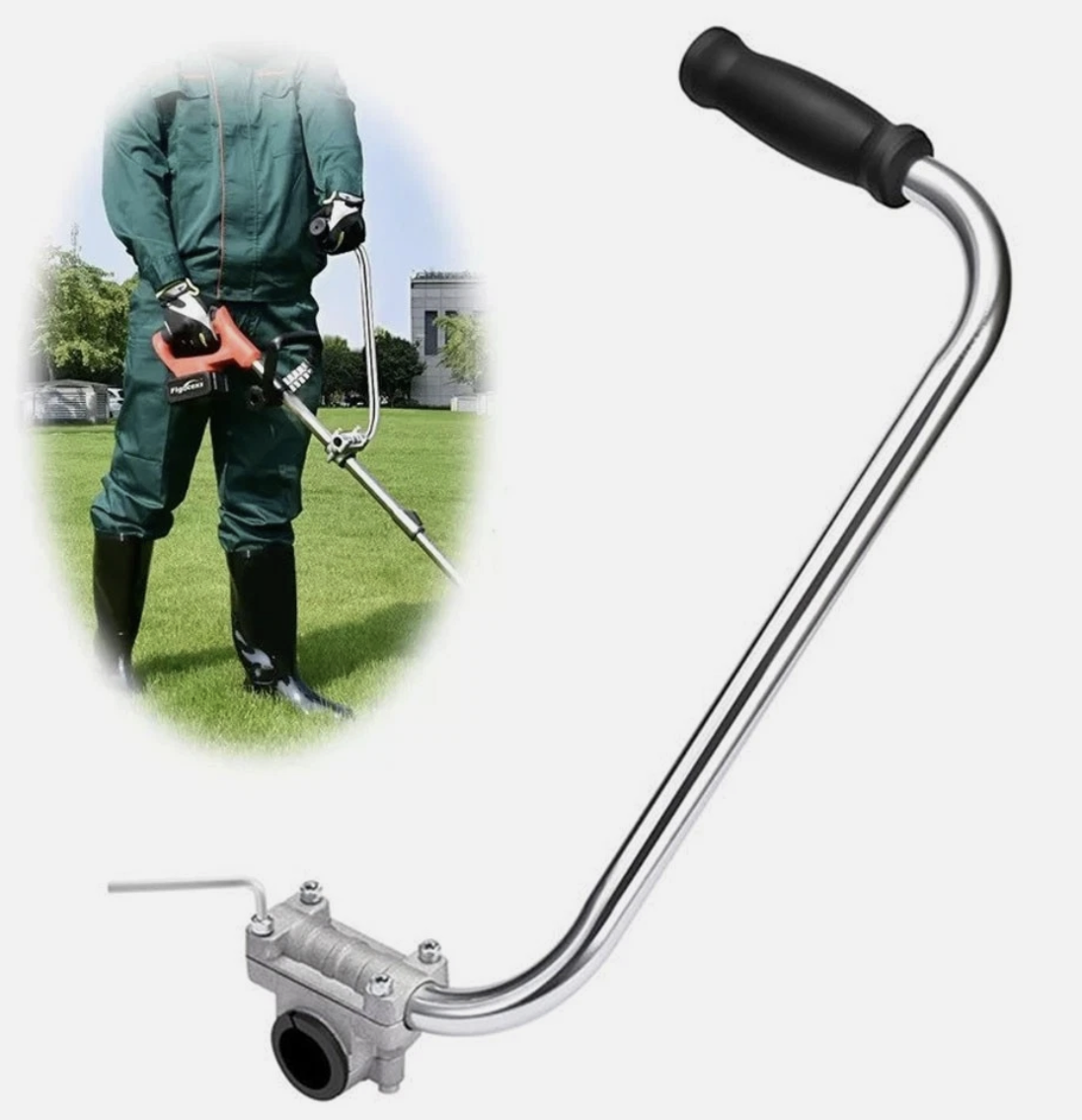 String Trimmer Handle Ergonomic Trimmer Grip Lawn Mower Handle Grip Auxiliary