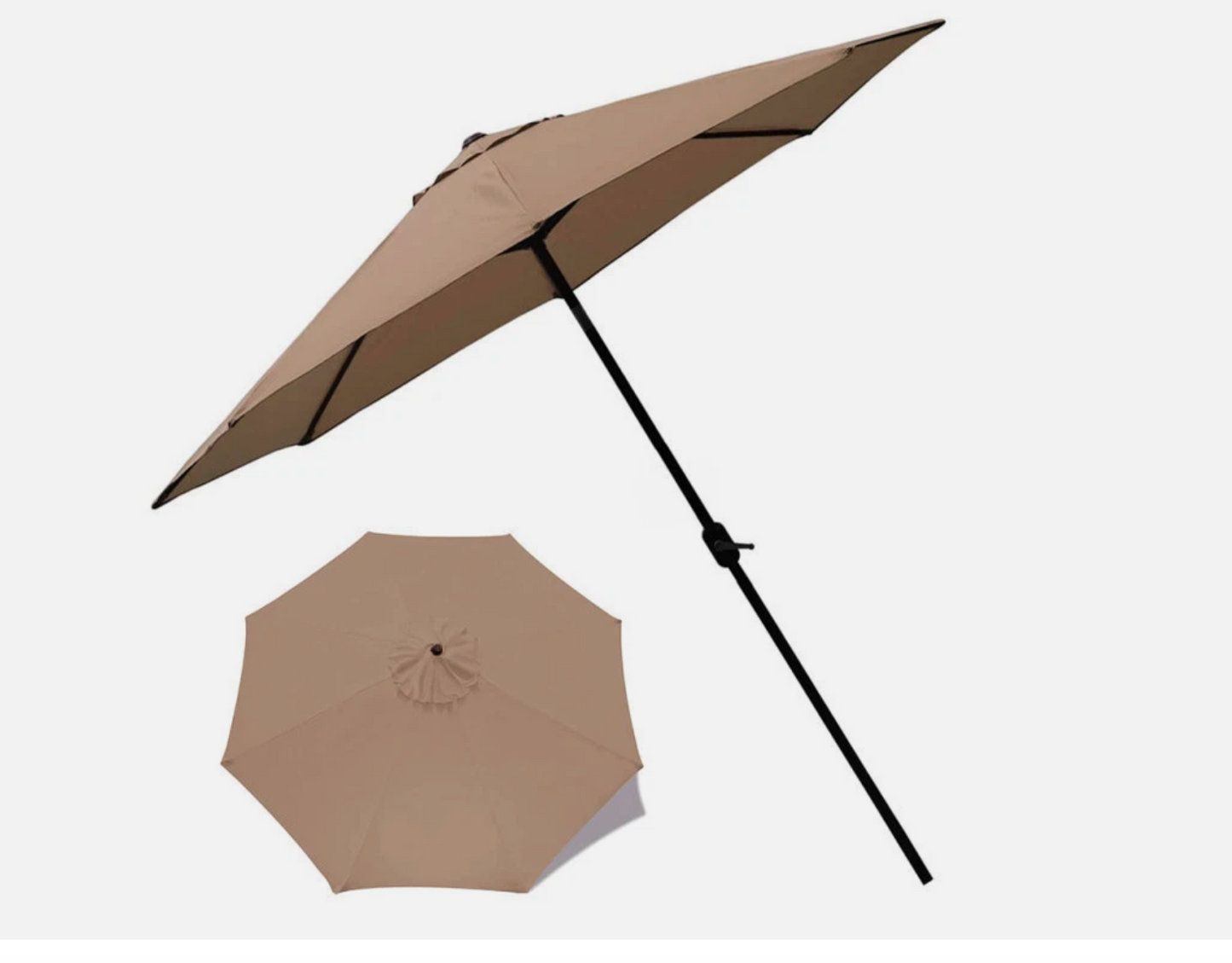 3m Garden Parasol Canopy Cover 8Arm Umbrella Sunshade Tents