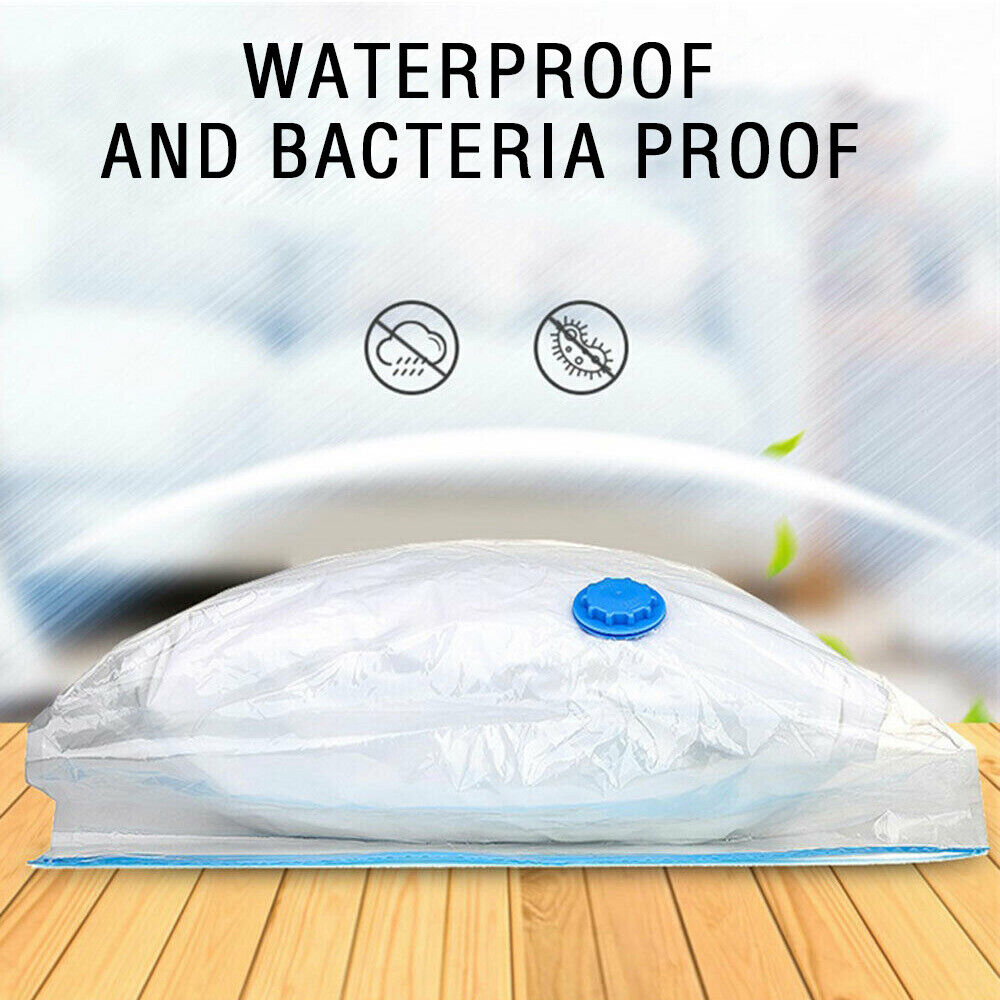 6xVacuum Storage Bags Clothes Sealer Bags Space Saver Storage Seal Compressing