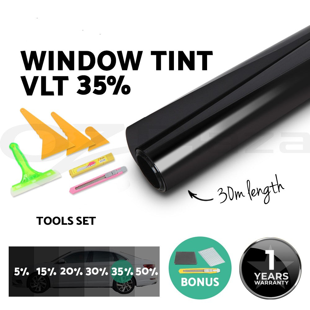 Window Tint Film Black Roll VLT Car Home 76cmX7m Tinting Tools