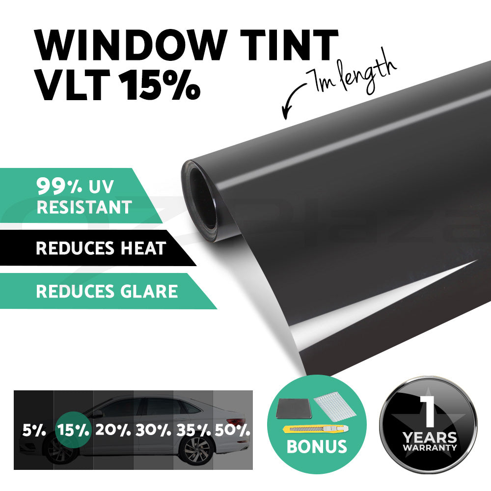 Window Tint Film Black Roll VLT Car Home 76cmX7m Tinting Tools