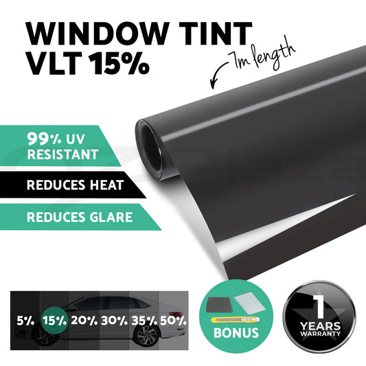 Window Tint Film Black Roll VLT Car Home 76cmX7m Tinting Tools