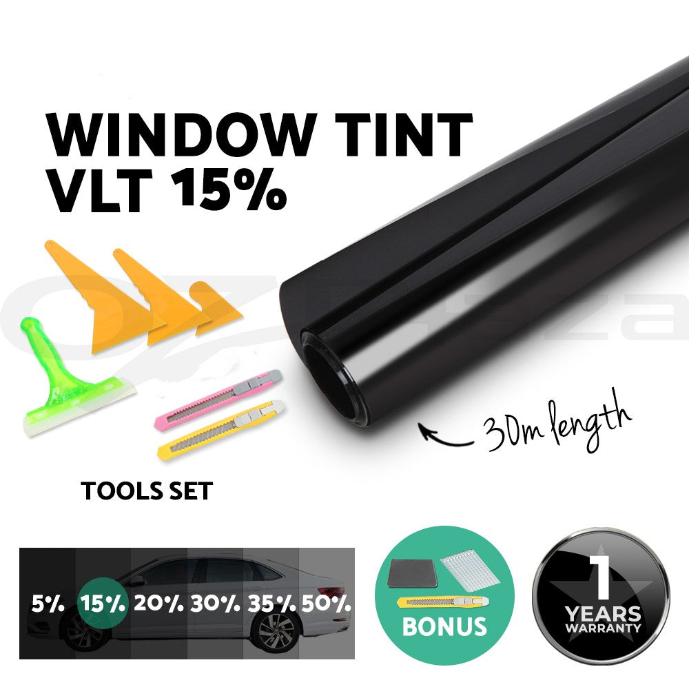 Window Tint Film Black Roll VLT Car Home 76cmX7m Tinting Tools