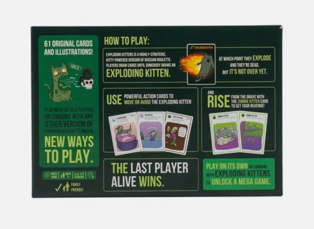Exploding-Kittens Zombie Original Edition Card Party Game