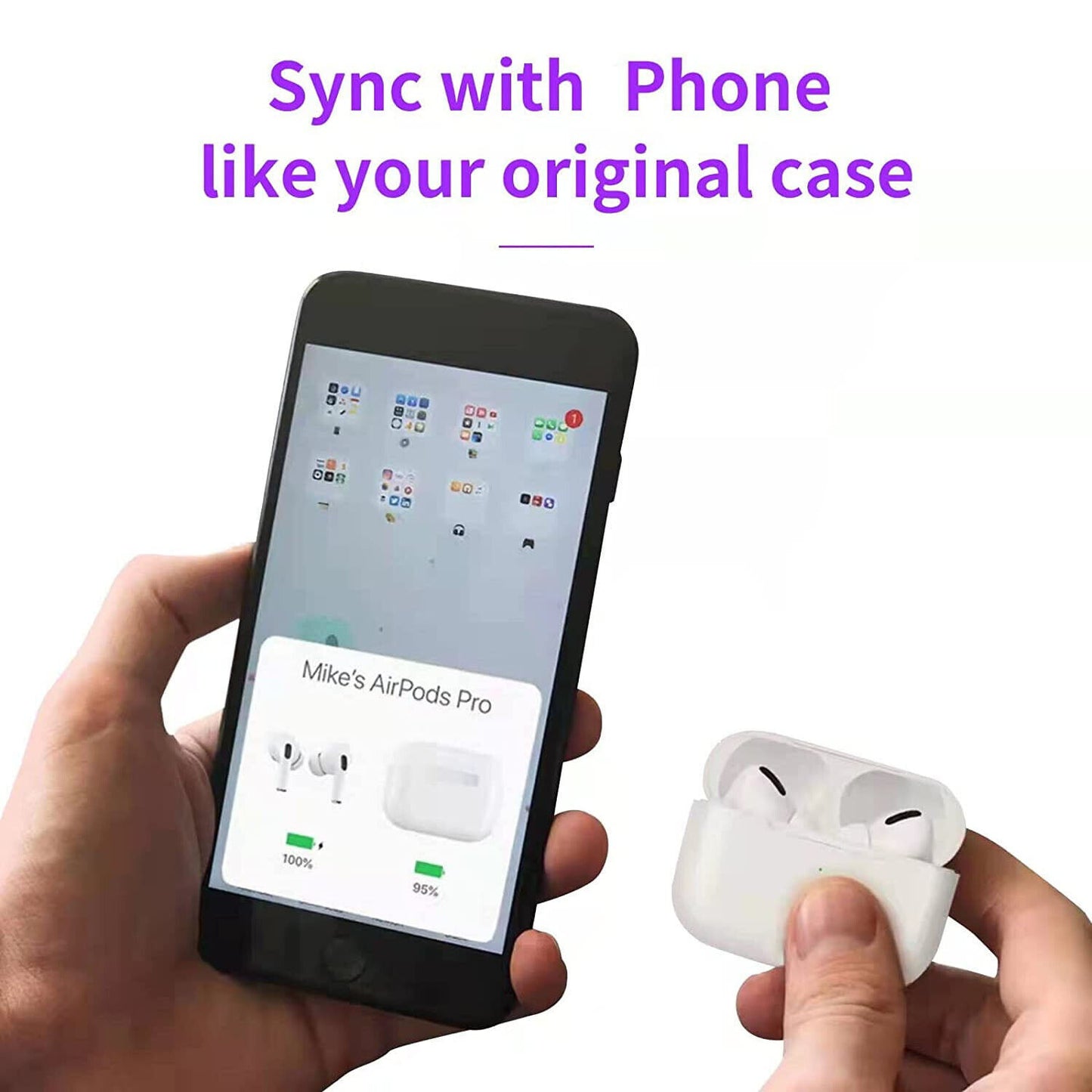 Replacement Wireless Charging Case For Airpods Pro Bluetooth Compatible Earphone