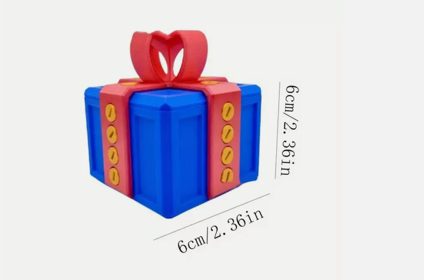 3D Annoying Gift Box with Screws Twist Storage Decorations Ornaments