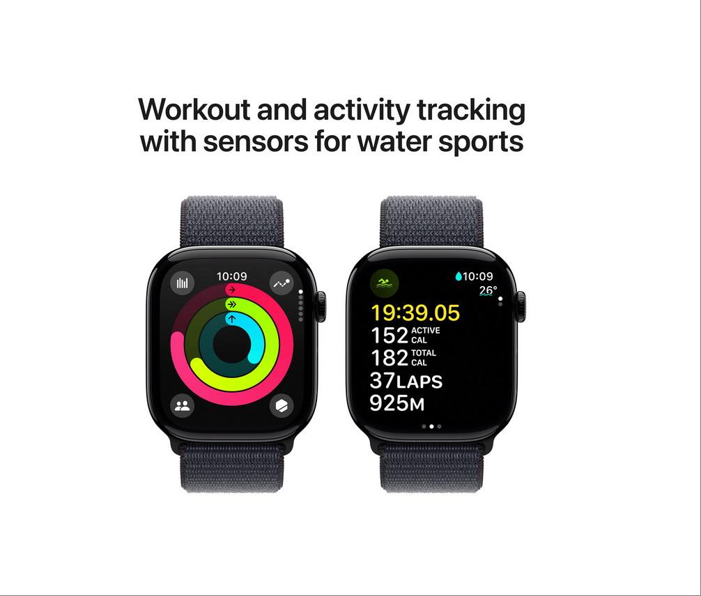 Apple Watch Series 10 (GPS + Cellular) 46mm - Jet Black Aluminium Case