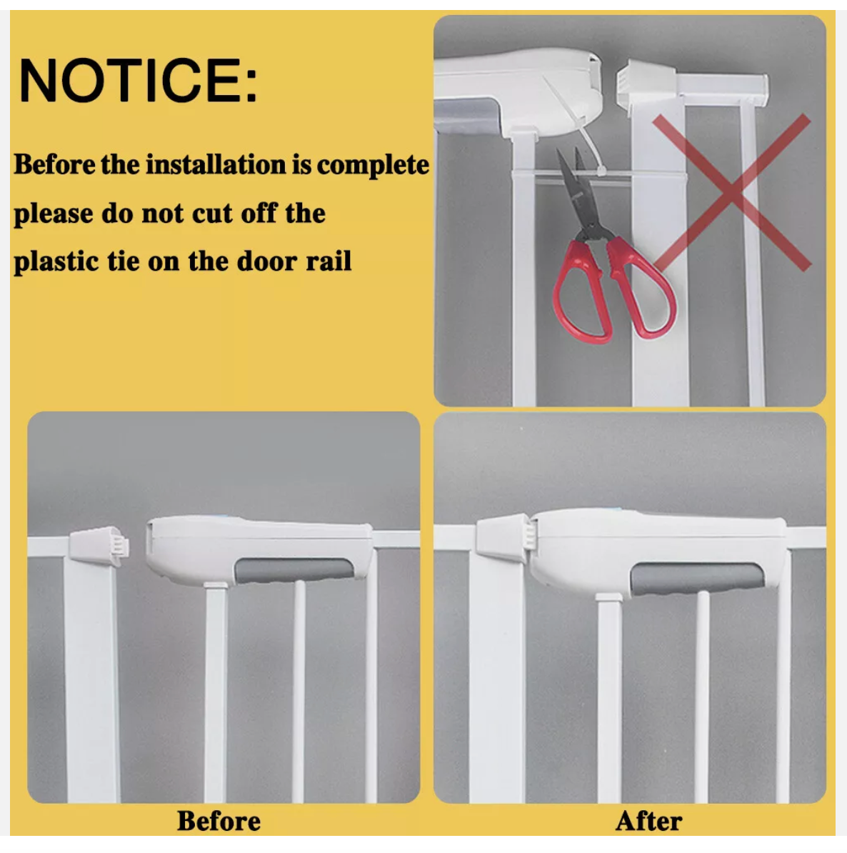 Baby Pet Child Kid Safety Security Gate Stair Barrier Door
