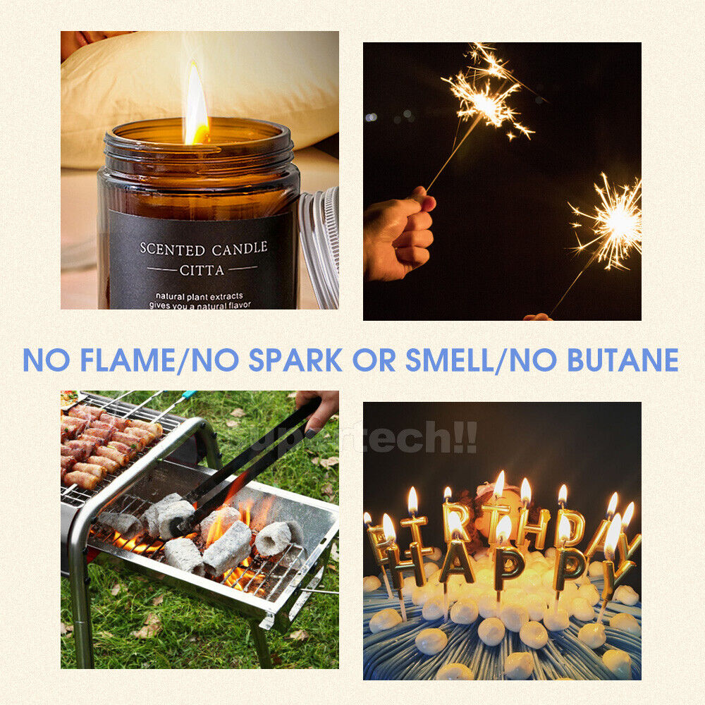 Plasma ARC Flameless USB Lighter BBQ Windproof Kitchen Candle Rechargeable